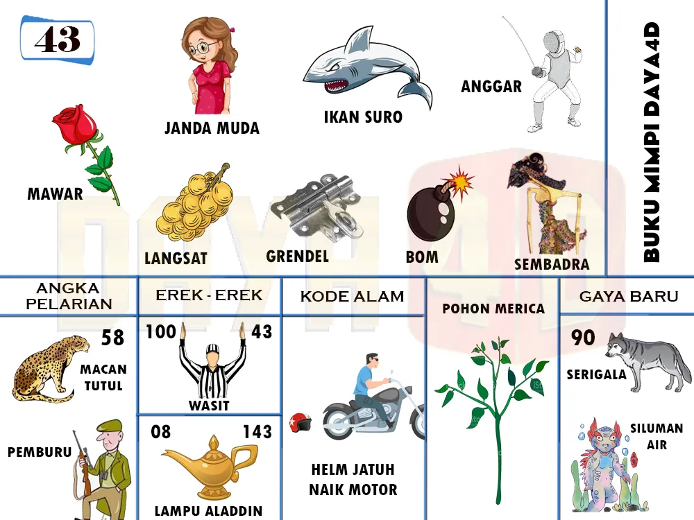 buku mimpi erek erek togel 43